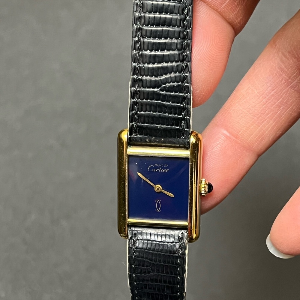 Authentic Vintage  CARTIER Must de Cartier Tank Vermeil